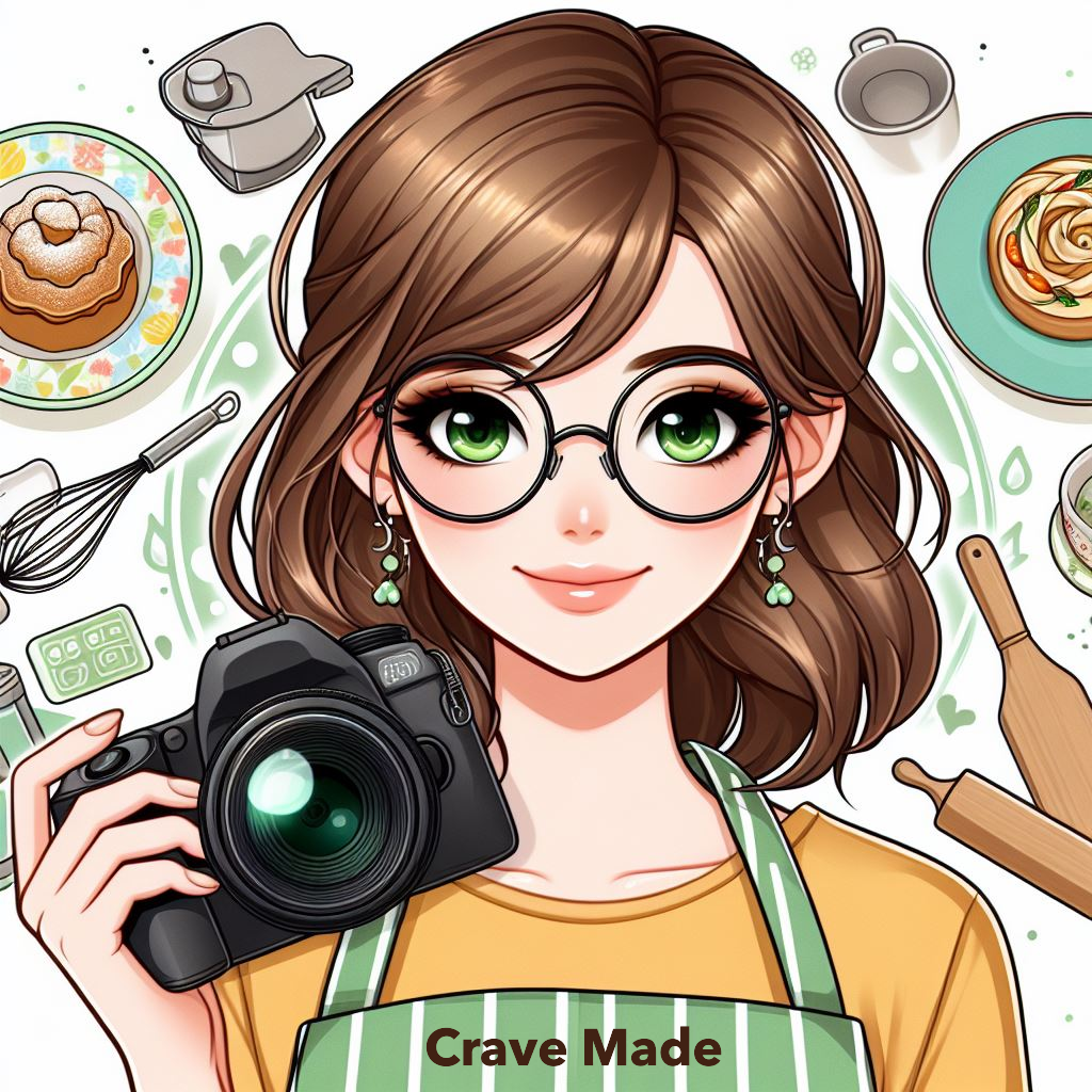 Crave Made Avatar Logo For Theresa Huse foodie, recipe developer, food stylist, food photographer ©2024 Crave Made
